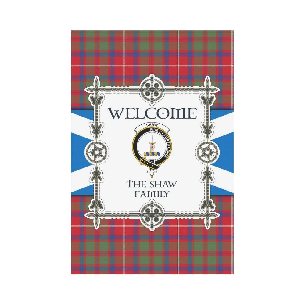 Shaw Clan Garden Flag, Scottish Tartan Shaw Clans Garden Flag New Style