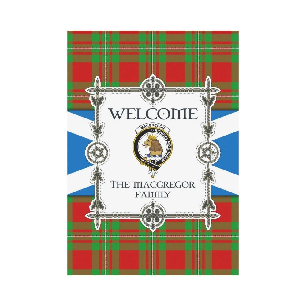 Macgregor Clan Garden Flag, Scottish Tartan Macgregor Clans Garden Flag New Style