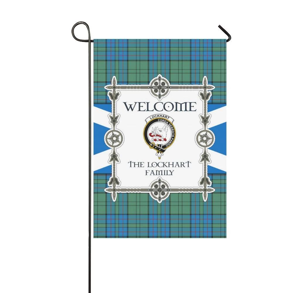 Lockhart Clan Garden Flag, Scottish Tartan Lockhart Clans Garden Flag New Style
