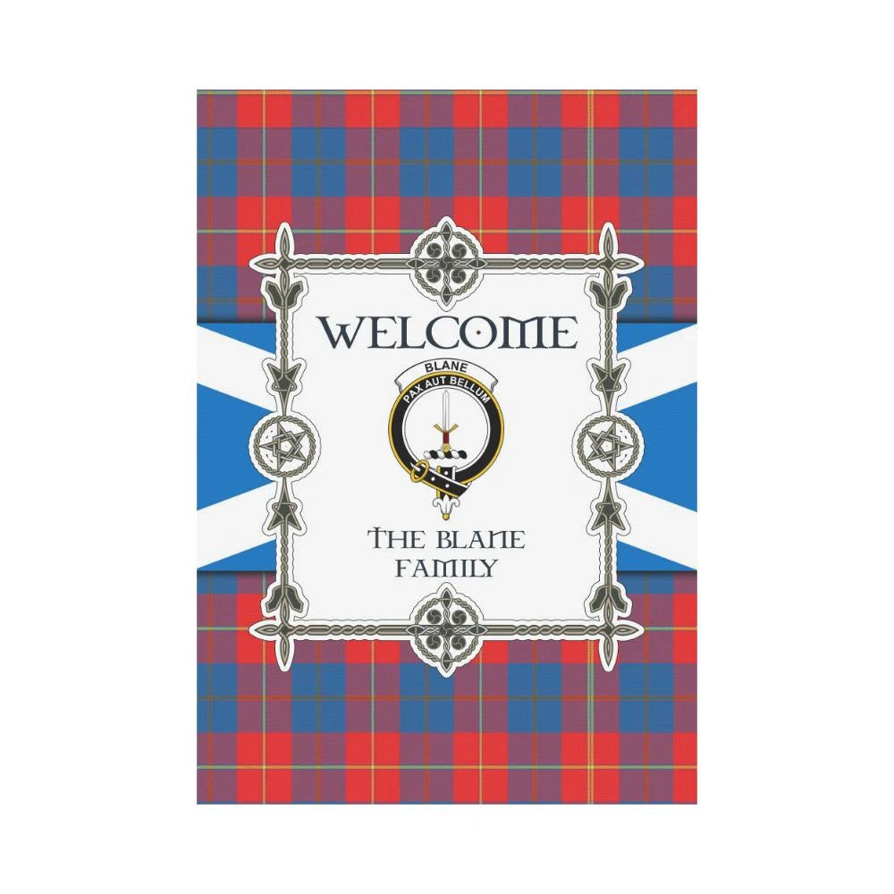 Blane Clan Garden Flag, Scottish Tartan Blane Clans Garden Flag New Style