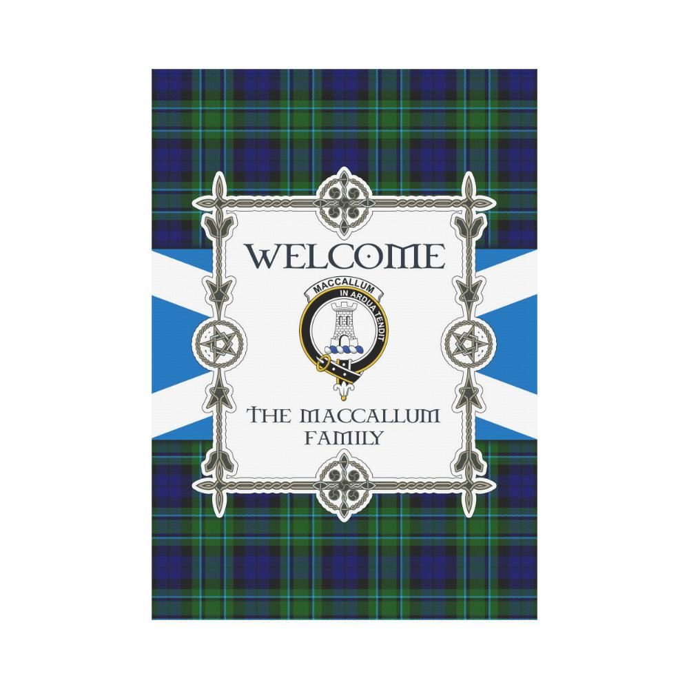 Maccallum Clan Garden Flag, Scottish Tartan Maccallum Clans Garden Flag New Style