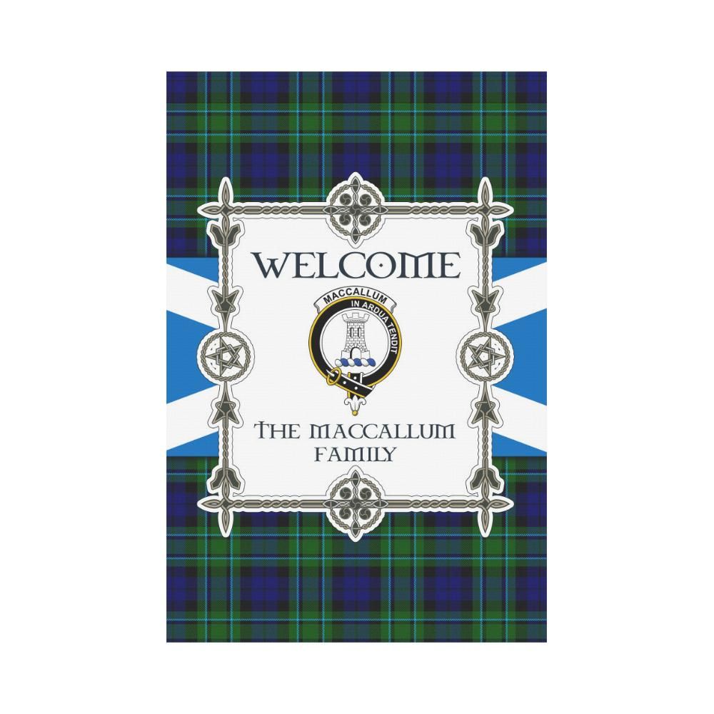 Maccallum Clan Garden Flag, Scottish Tartan Maccallum Clans Garden Flag New Style