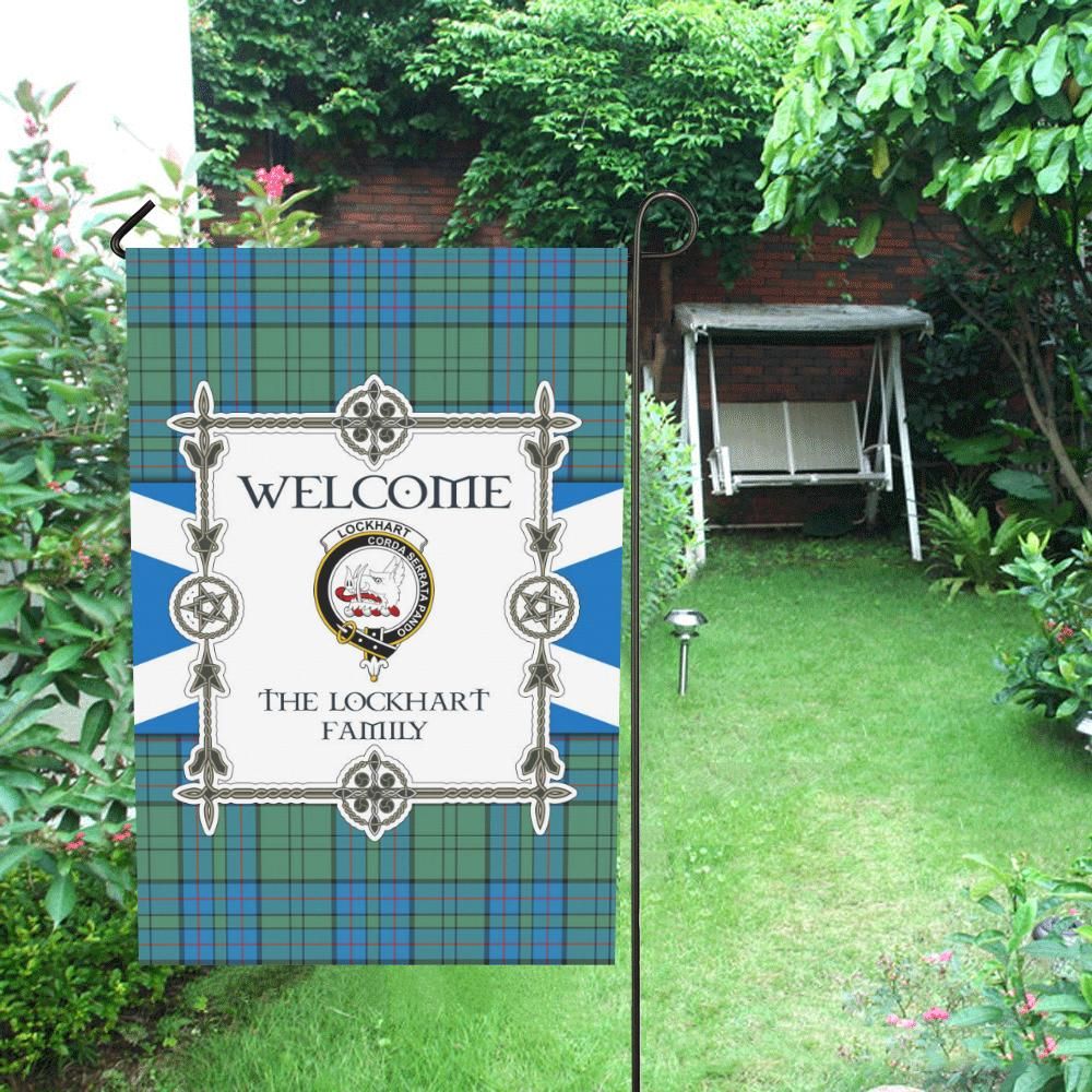 Lockhart Clan Garden Flag, Scottish Tartan Lockhart Clans Garden Flag New Style