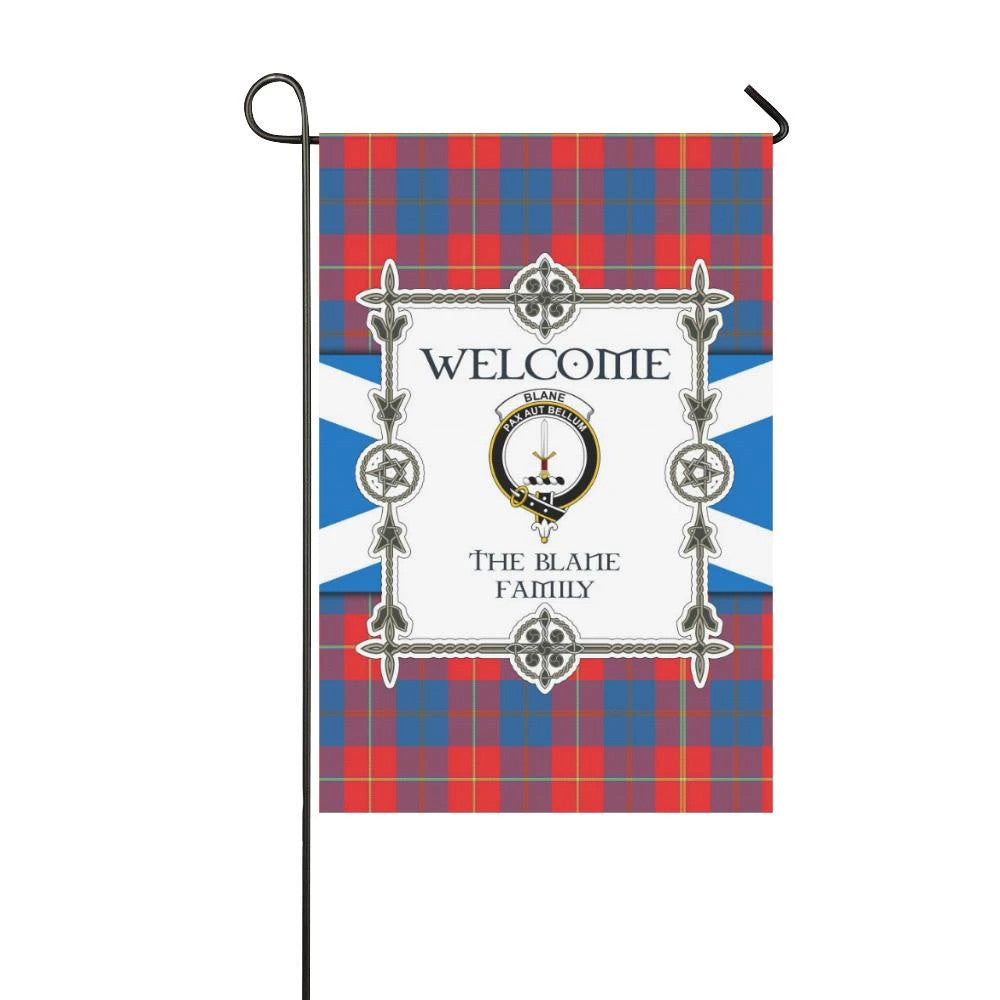 Blane Clan Garden Flag, Scottish Tartan Blane Clans Garden Flag New Style