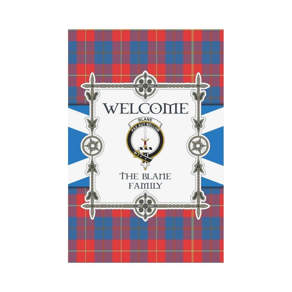 Blane Clan Garden Flag, Scottish Tartan Blane Clans Garden Flag New Style