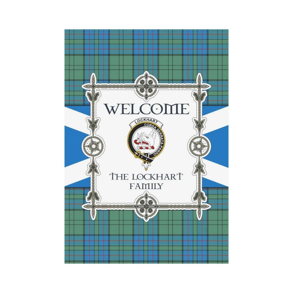 Lockhart Clan Garden Flag, Scottish Tartan Lockhart Clans Garden Flag New Style
