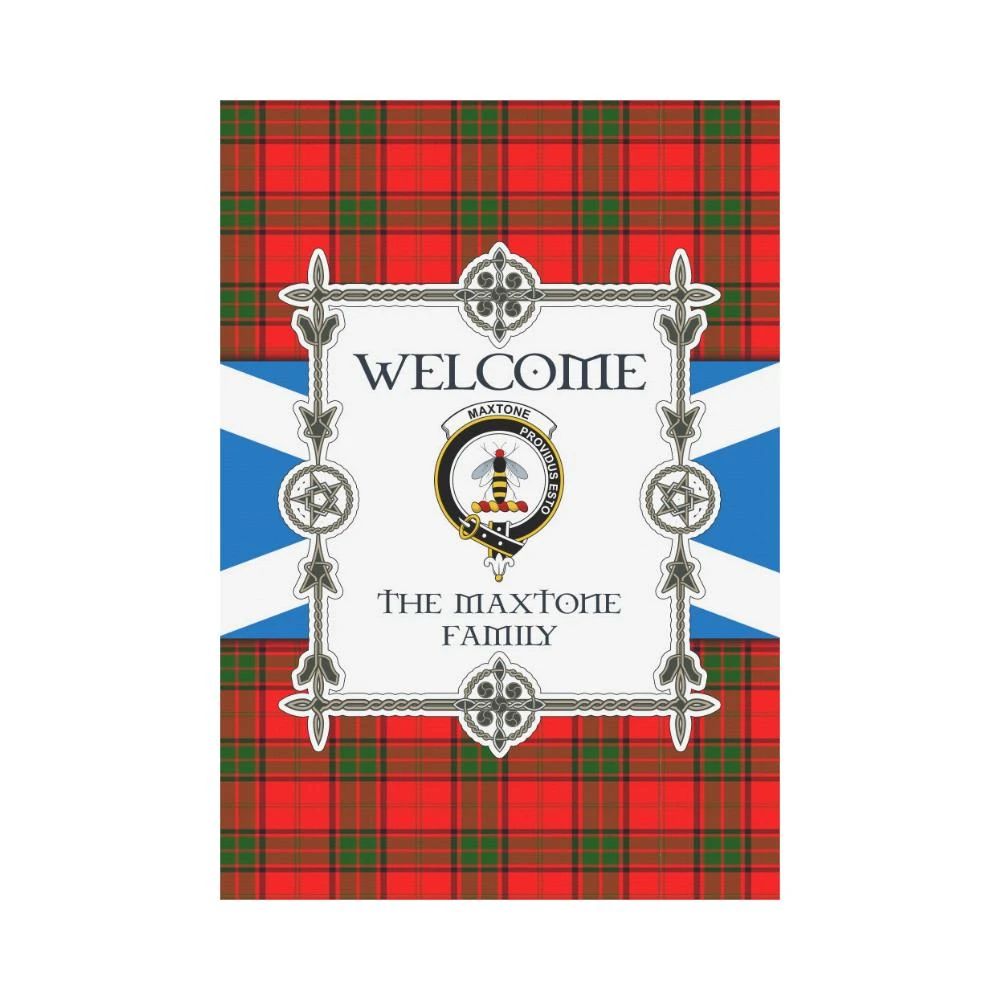 Maxtone Clan Garden Flag, Scottish Tartan Maxtone Clans Garden Flag New Style