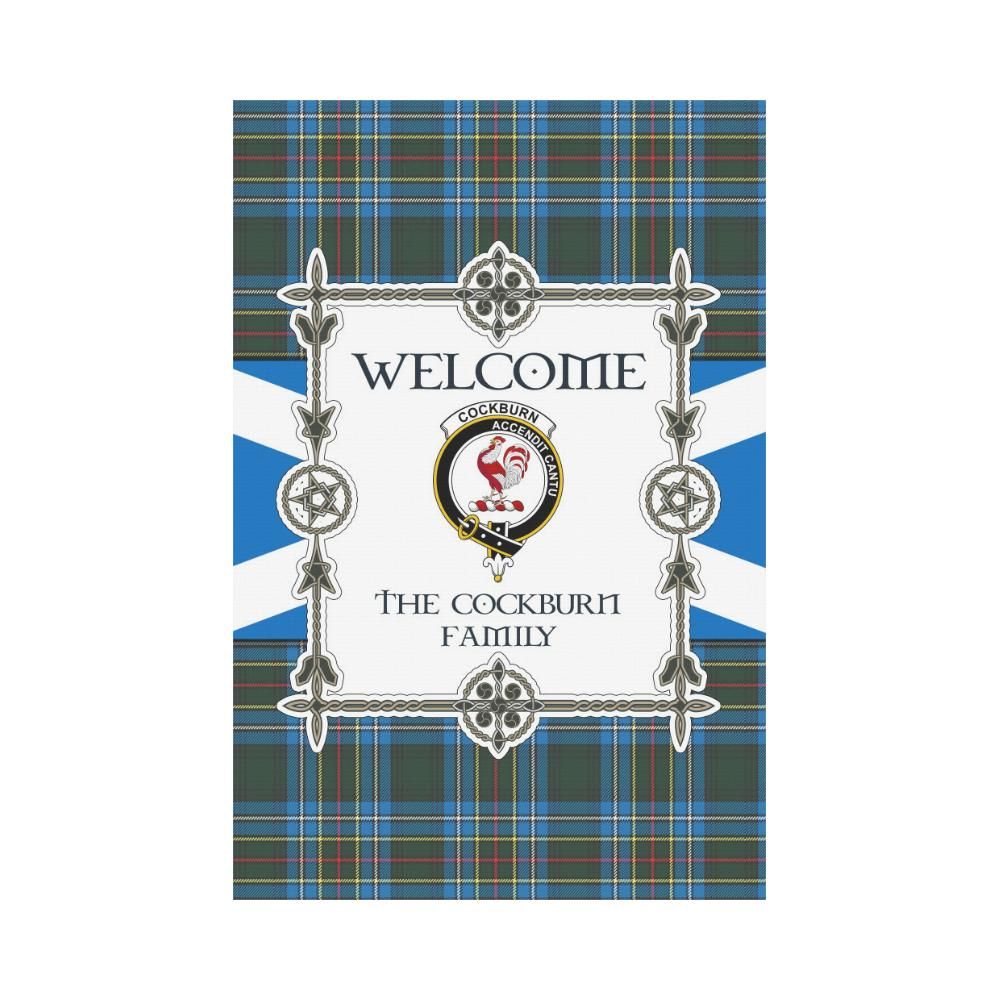 Cockburn Clan Garden Flag, Scottish Tartan Cockburn Clans Garden Flag New Style