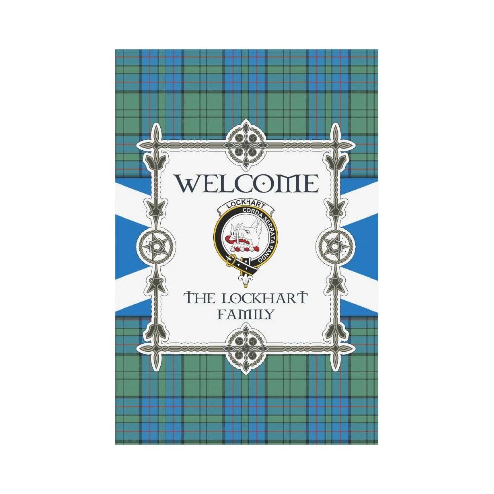 Lockhart Clan Garden Flag, Scottish Tartan Lockhart Clans Garden Flag New Style
