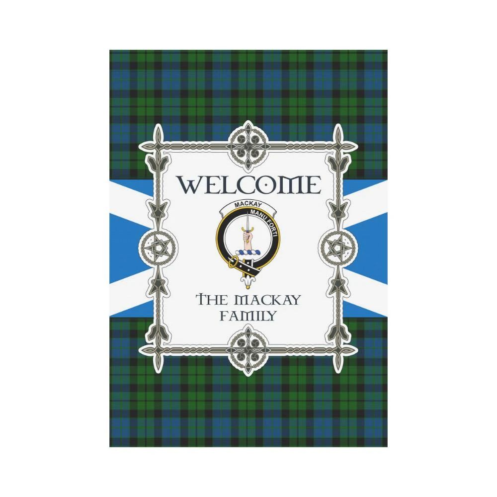 Mackay Clan Garden Flag, Scottish Tartan Mackay Clans Garden Flag New Style
