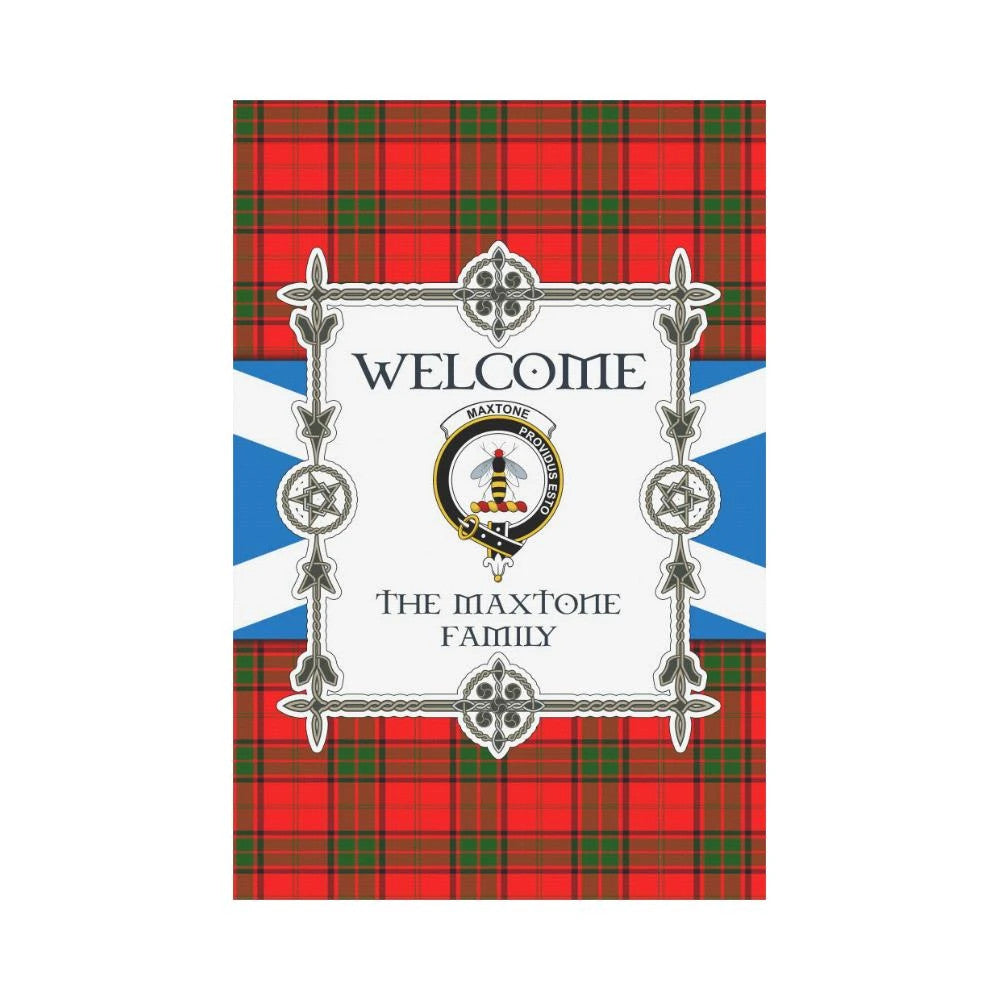 Maxtone Clan Garden Flag, Scottish Tartan Maxtone Clans Garden Flag New Style