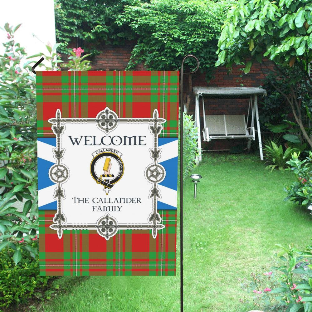 Callander Clan Garden Flag, Scottish Tartan Callander Clans Garden Flag New Style