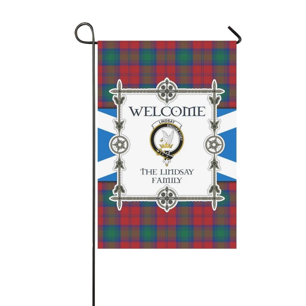 Lindsay Clan Garden Flag, Scottish Tartan Lindsay Clans Garden Flag New Style