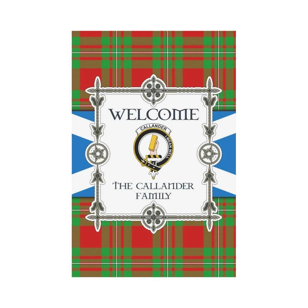 Callander Clan Garden Flag, Scottish Tartan Callander Clans Garden Flag New Style