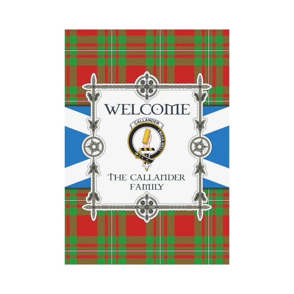 Callander Clan Garden Flag, Scottish Tartan Callander Clans Garden Flag New Style