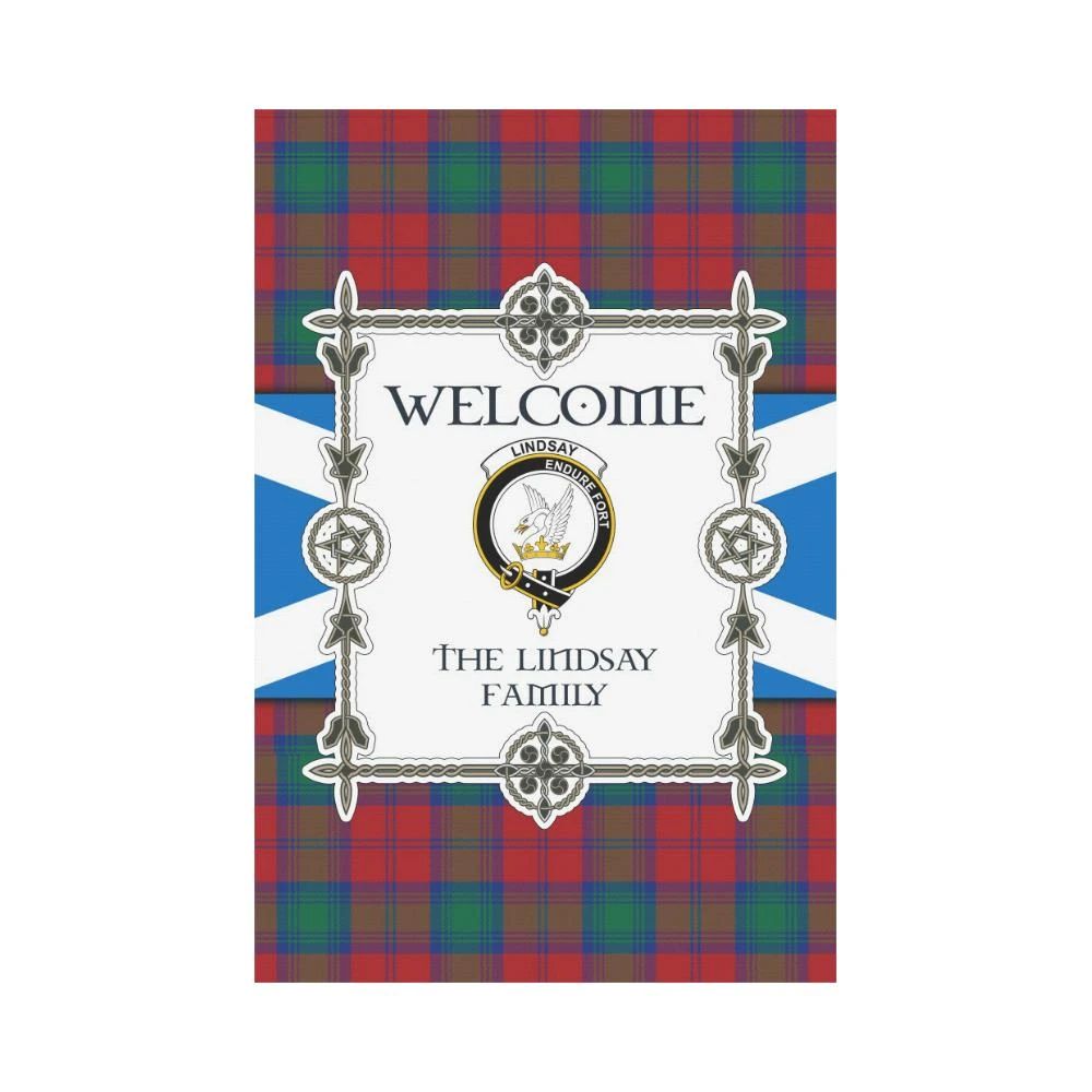Lindsay Clan Garden Flag, Scottish Tartan Lindsay Clans Garden Flag New Style