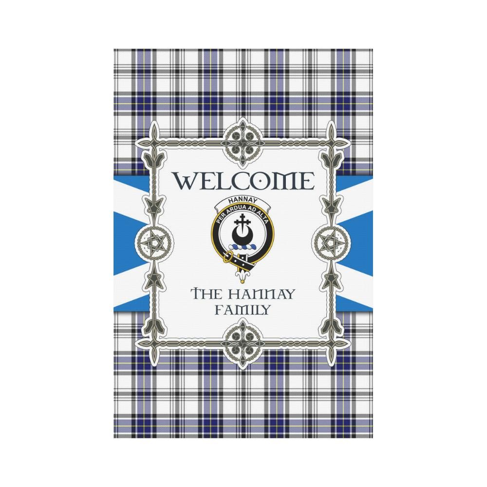 Hannay Clan Garden Flag, Scottish Tartan Hannay Clans Garden Flag New Style