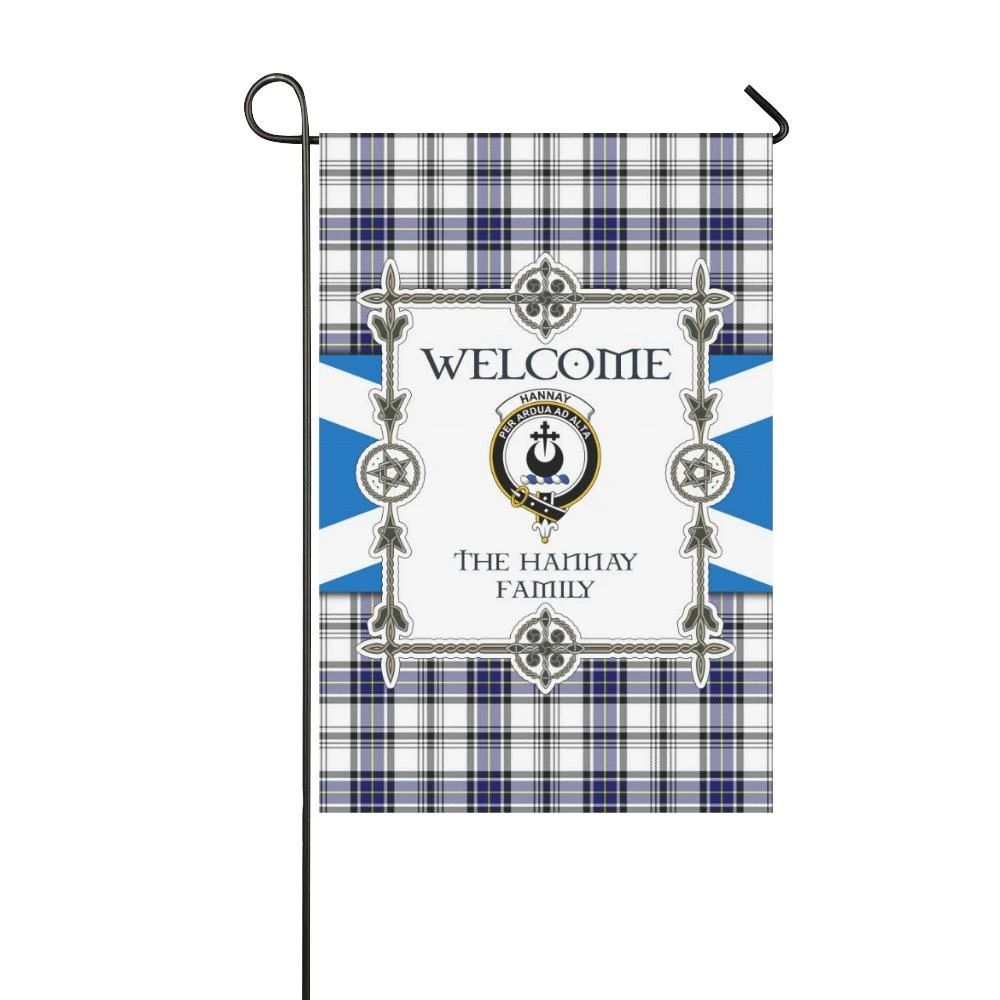 Hannay Clan Garden Flag, Scottish Tartan Hannay Clans Garden Flag New Style