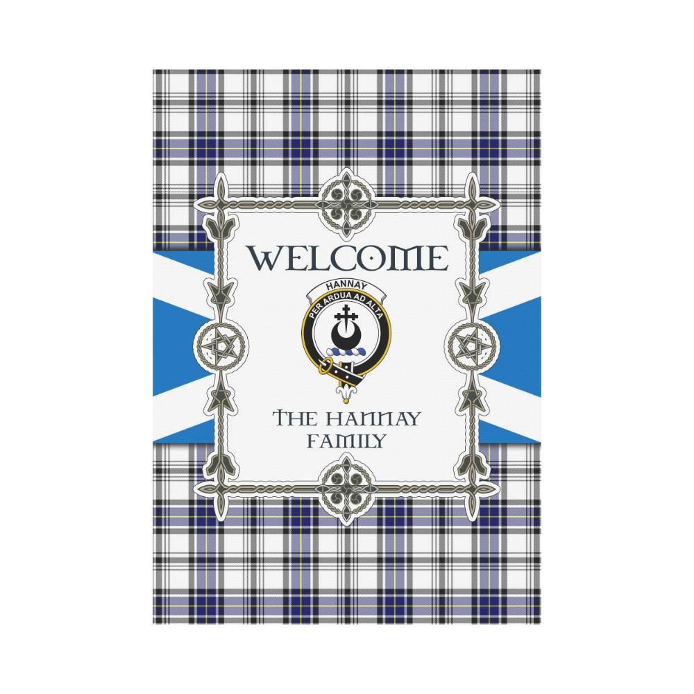 Hannay Clan Garden Flag, Scottish Tartan Hannay Clans Garden Flag New Style