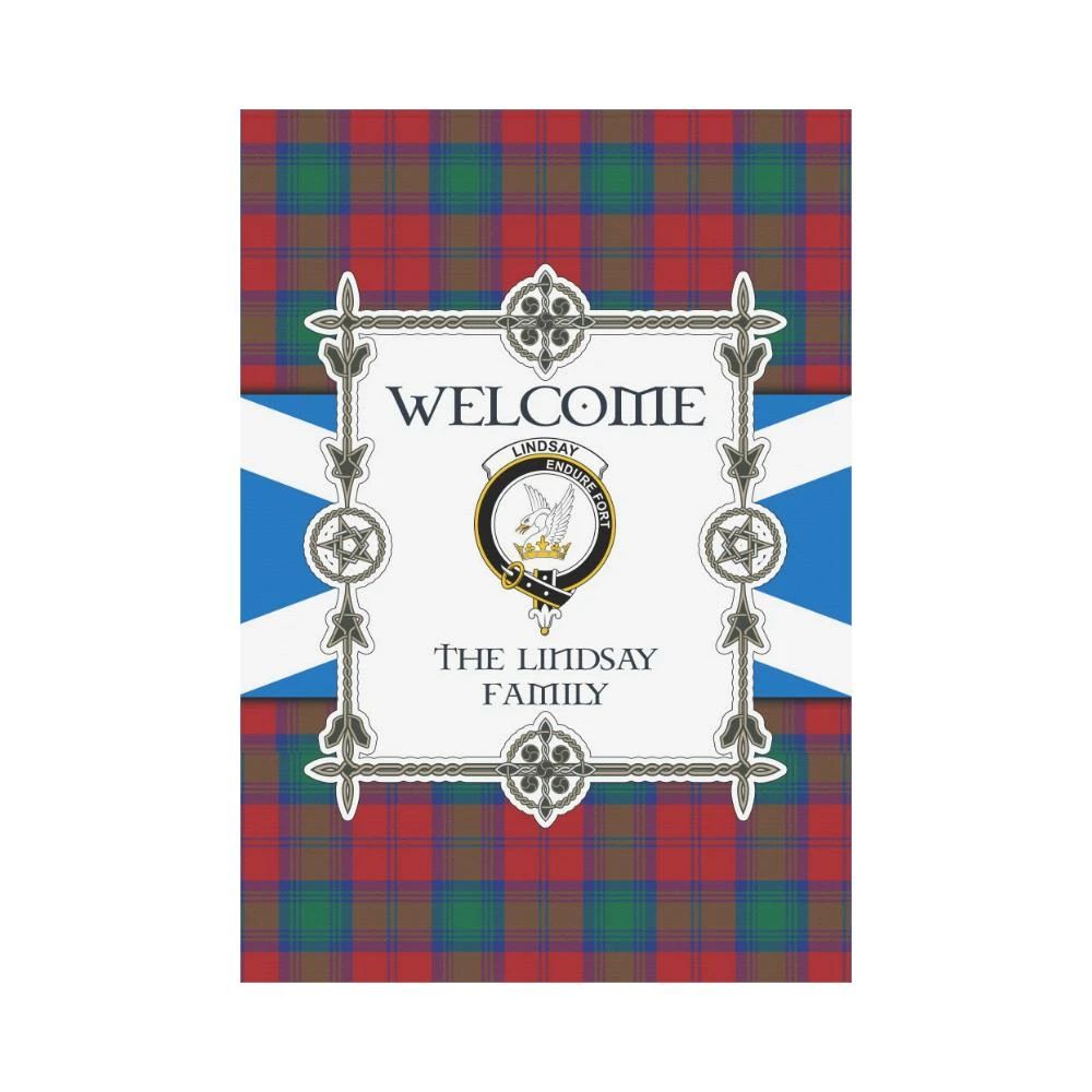 Lindsay Clan Garden Flag, Scottish Tartan Lindsay Clans Garden Flag New Style