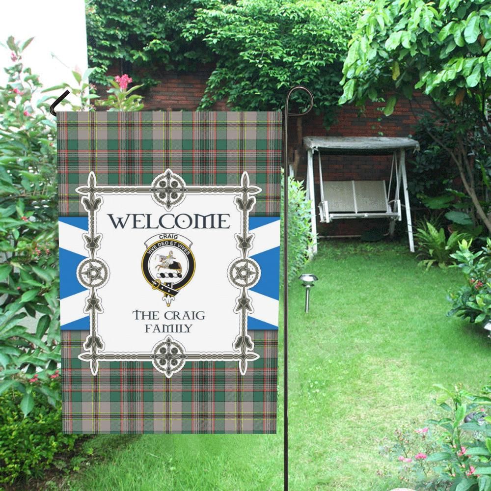 Craig Clan Garden Flag, Scottish Tartan Craig Clans Garden Flag New Style