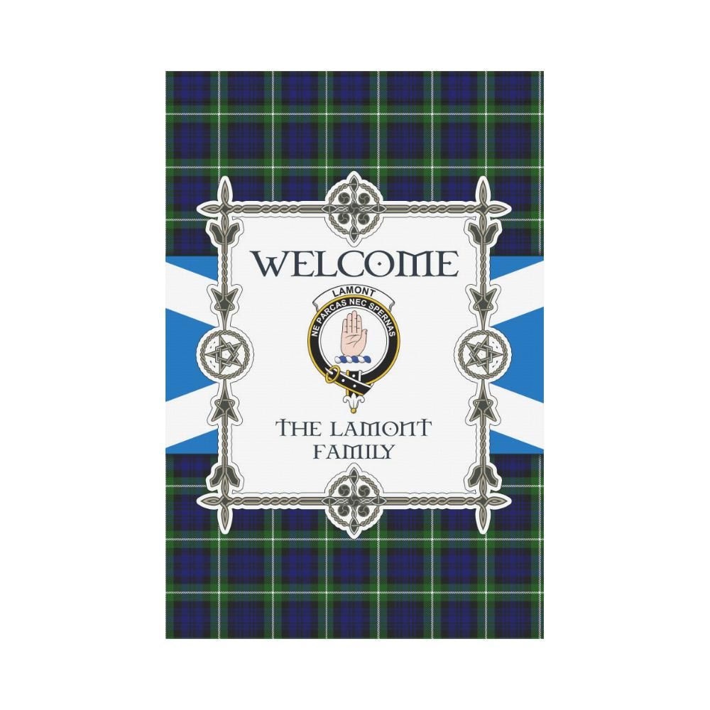 Lamont Clan Garden Flag, Scottish Tartan Lamont Clans Garden Flag New Style
