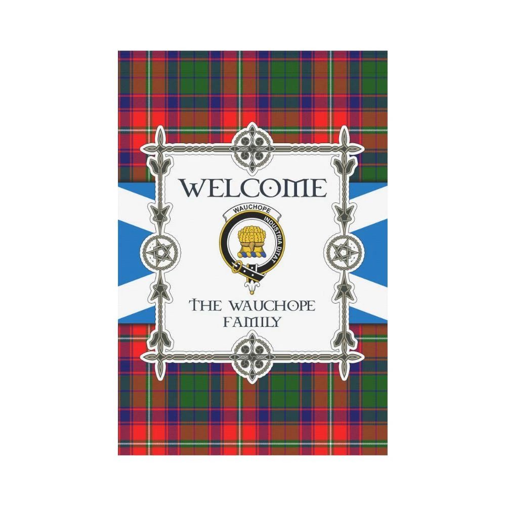 Wauchope Clan Garden Flag, Scottish Tartan Wauchope Clans Garden Flag New Style