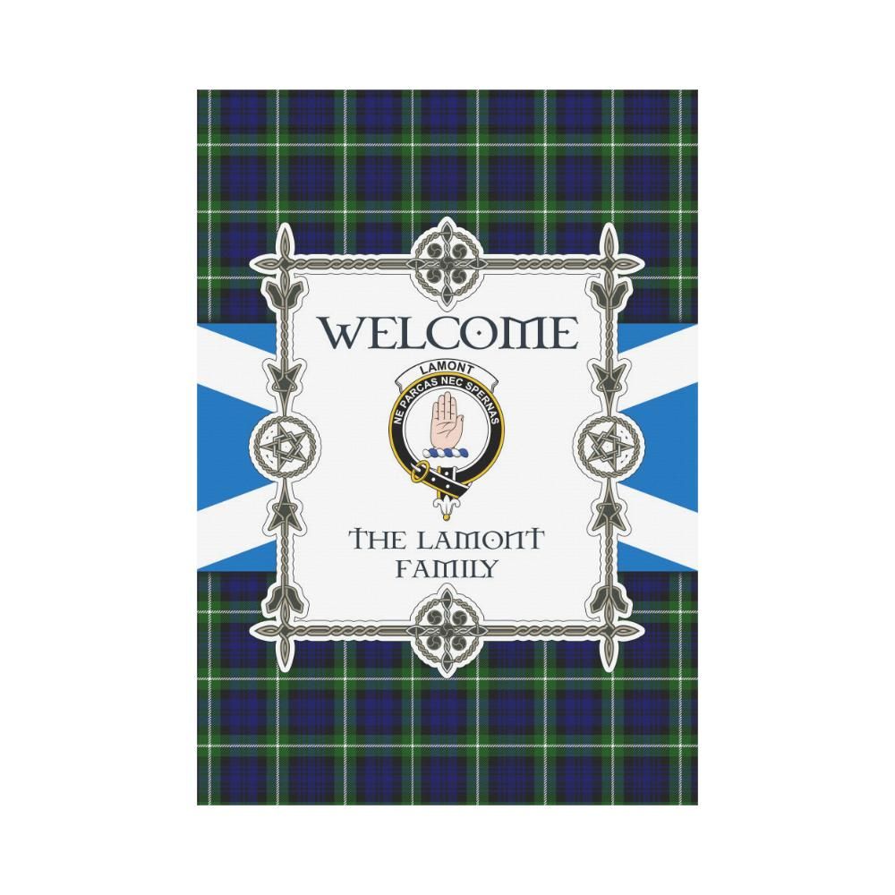 Lamont Clan Garden Flag, Scottish Tartan Lamont Clans Garden Flag New Style