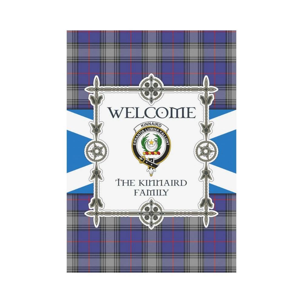 Kinnaird Clan Garden Flag, Scottish Tartan Kinnaird Clans Garden Flag New Style