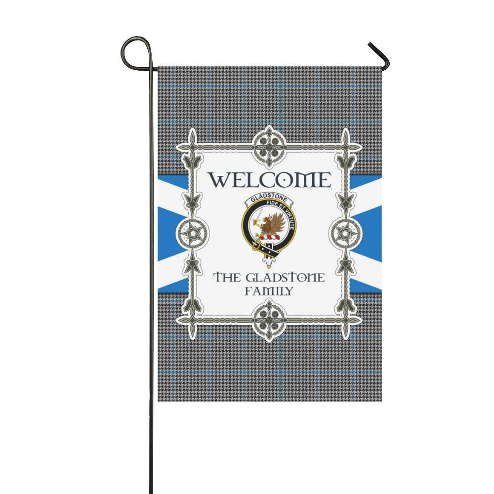 Gladstone Clan Garden Flag, Scottish Tartan Gladstone Clans Garden Flag New Style