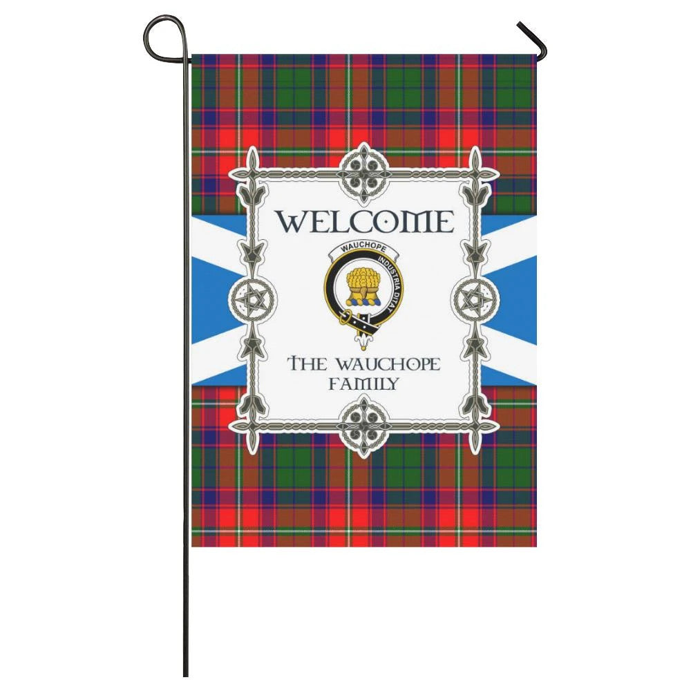 Wauchope Clan Garden Flag, Scottish Tartan Wauchope Clans Garden Flag New Style