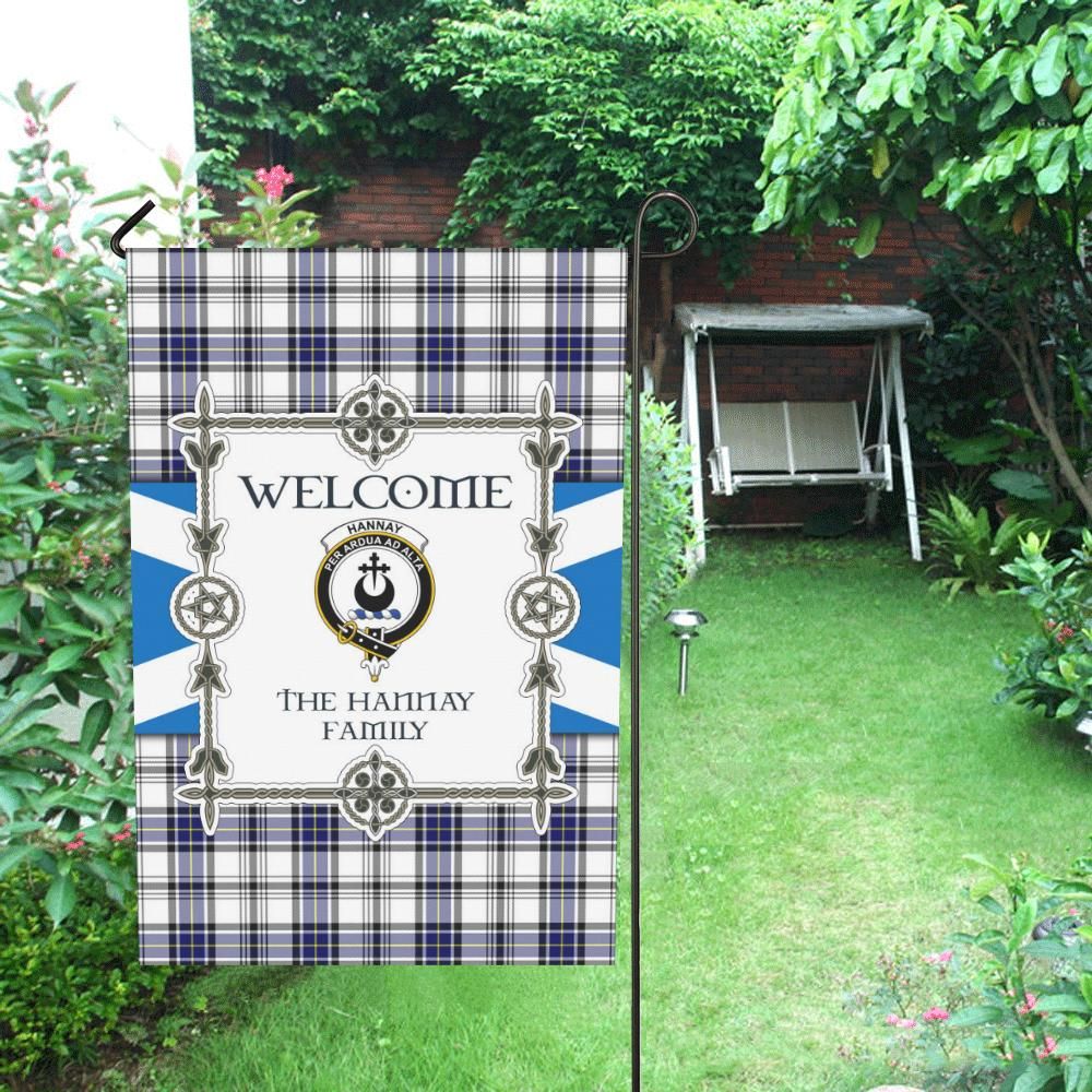 Hannay Clan Garden Flag, Scottish Tartan Hannay Clans Garden Flag New Style