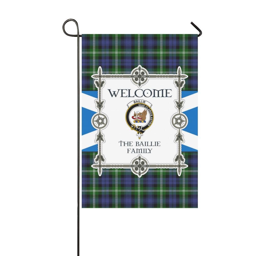 Baillie  Clan Garden Flag, Scottish Tartan Baillie  Clans Garden Flag New Style