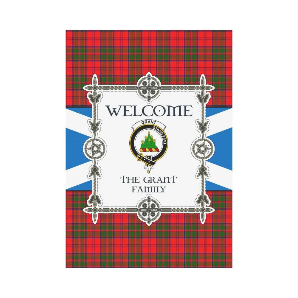 Grant Clan Garden Flag, Scottish Tartan Grant Clans Garden Flag New Style