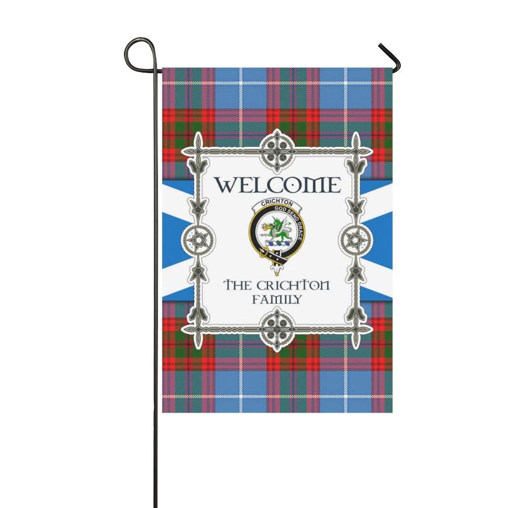 Crichton Clan Garden Flag, Scottish Tartan Crichton Clans Garden Flag New Style