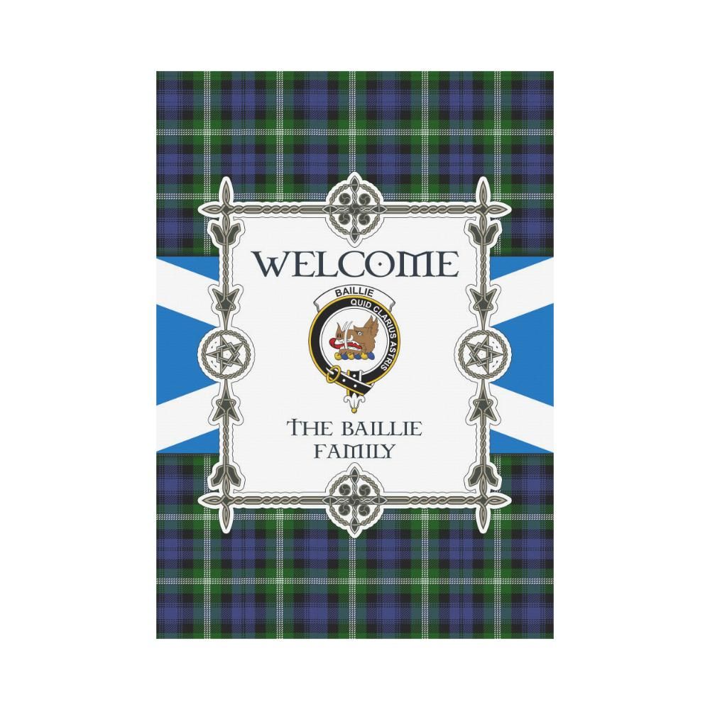 Baillie  Clan Garden Flag, Scottish Tartan Baillie  Clans Garden Flag New Style