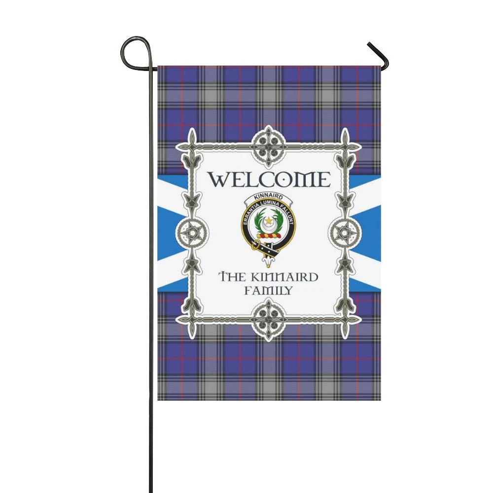 Kinnaird Clan Garden Flag, Scottish Tartan Kinnaird Clans Garden Flag New Style