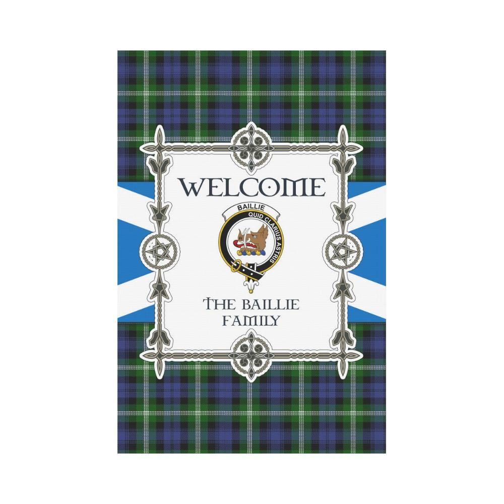 Baillie  Clan Garden Flag, Scottish Tartan Baillie  Clans Garden Flag New Style