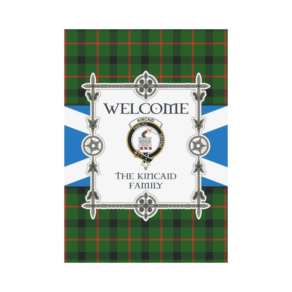 Kincaid Clan Garden Flag, Scottish Tartan Kincaid Clans Garden Flag New Style