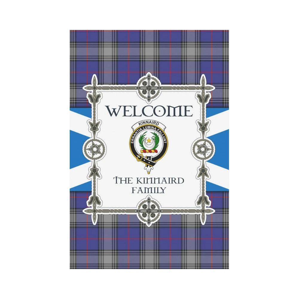 Kinnaird Clan Garden Flag, Scottish Tartan Kinnaird Clans Garden Flag New Style