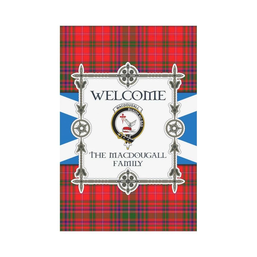 Macdougall Clan Garden Flag, Scottish Tartan Macdougall Clans Garden Flag New Style