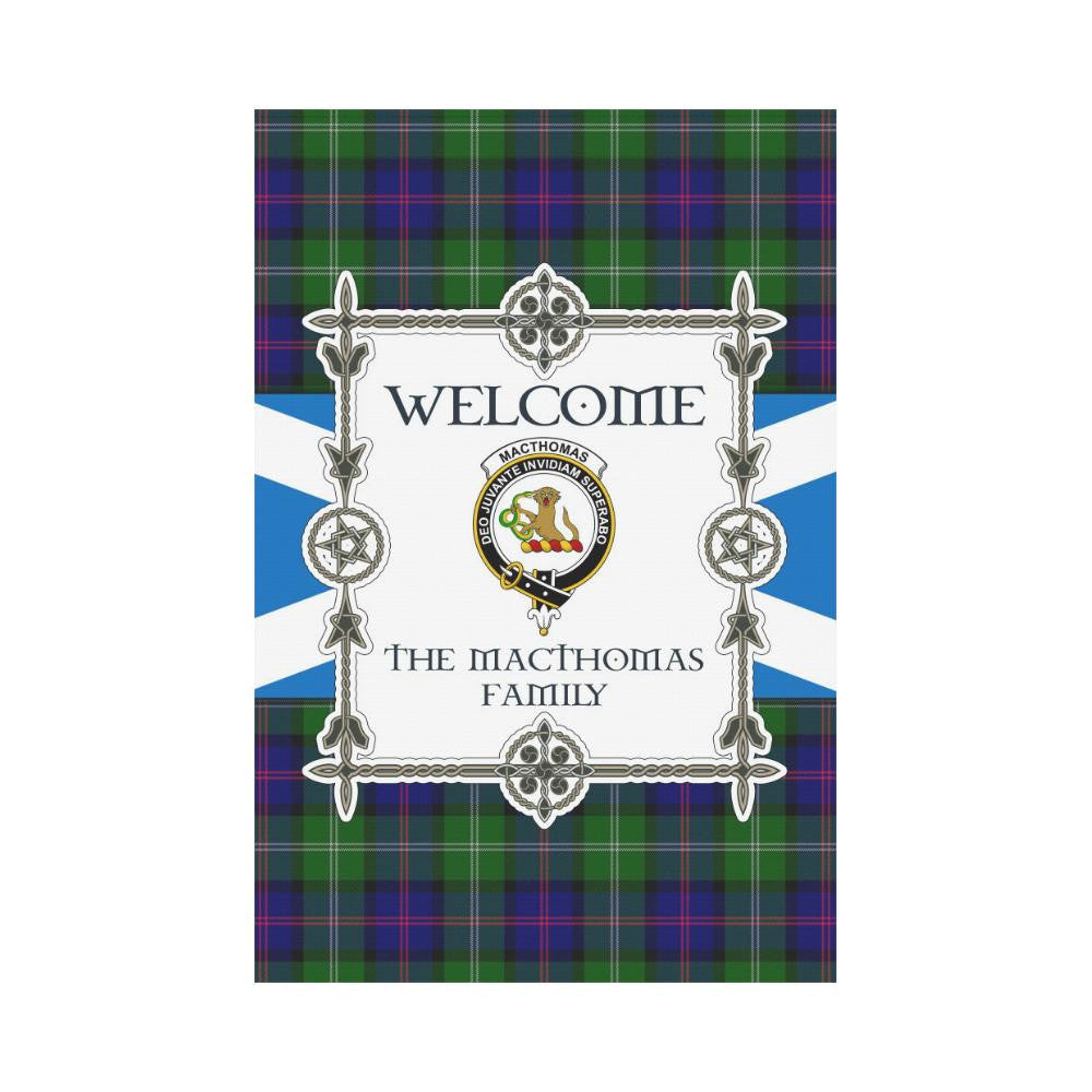Macthomas Clan Garden Flag, Scottish Tartan Macthomas Clans Garden Flag New Style
