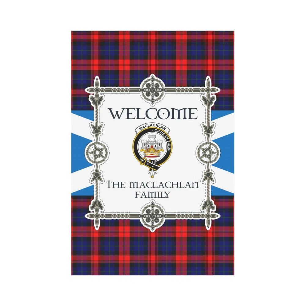 Maclachlan Clan Garden Flag, Scottish Tartan Maclachlan Clans Garden Flag New Style