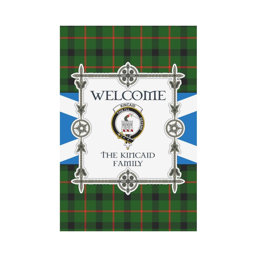 Kincaid Clan Garden Flag, Scottish Tartan Kincaid Clans Garden Flag New Style
