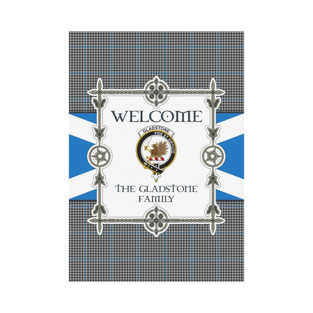 Gladstone Clan Garden Flag, Scottish Tartan Gladstone Clans Garden Flag New Style