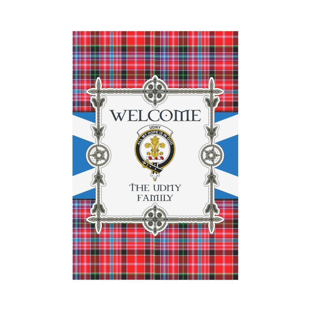 Udny Clan Garden Flag, Scottish Tartan Udny Clans Garden Flag New Style