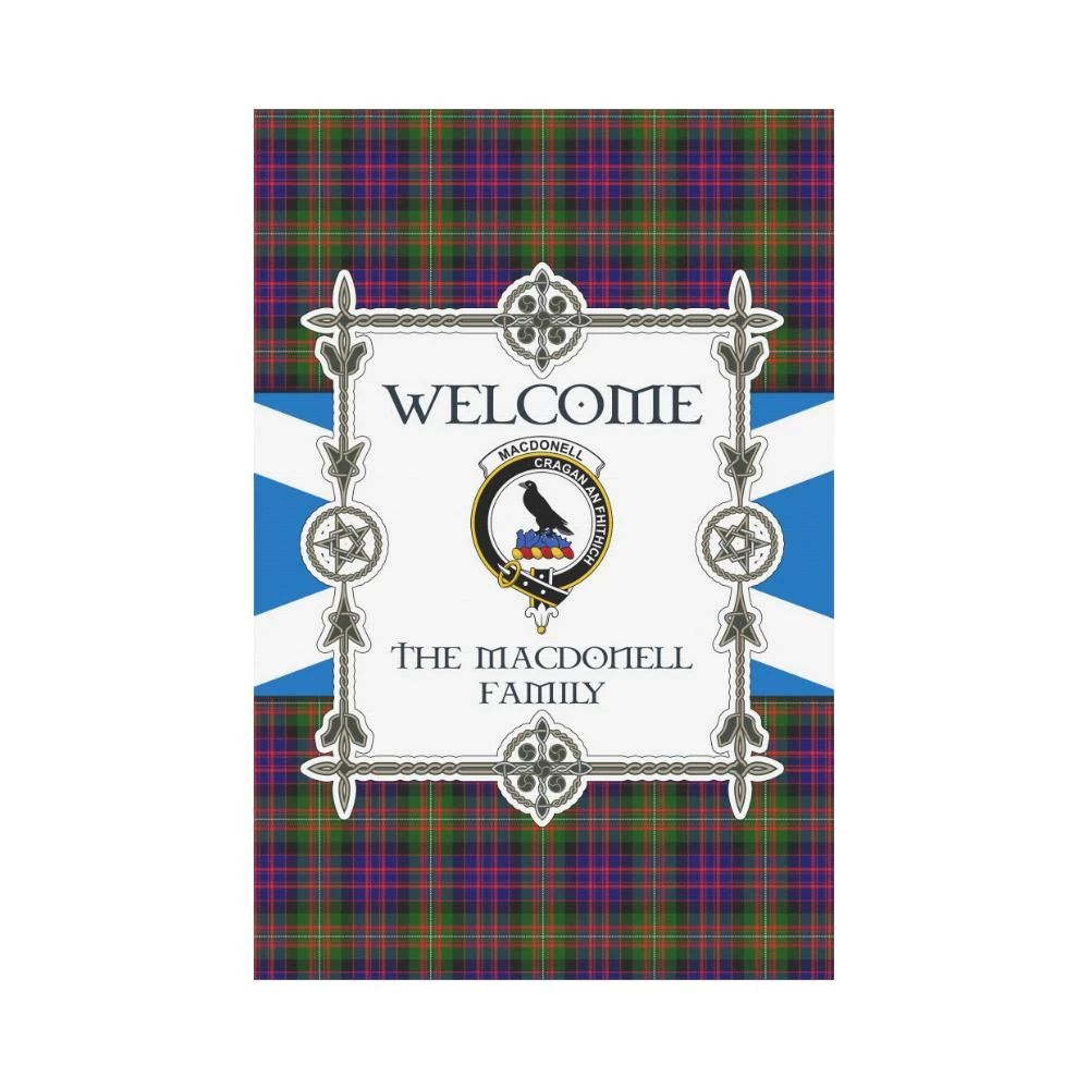 Macdonell Clan Garden Flag, Scottish Tartan Macdonell Clans Garden Flag New Style