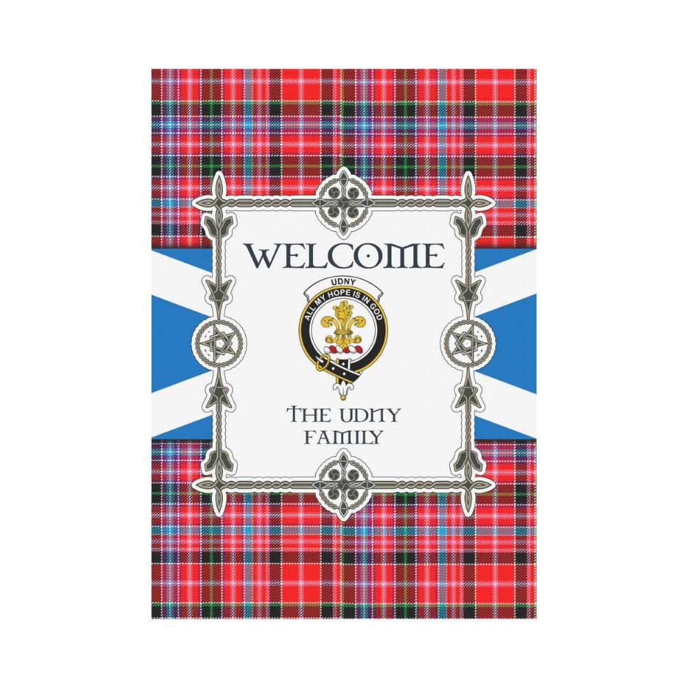 Udny Clan Garden Flag, Scottish Tartan Udny Clans Garden Flag New Style