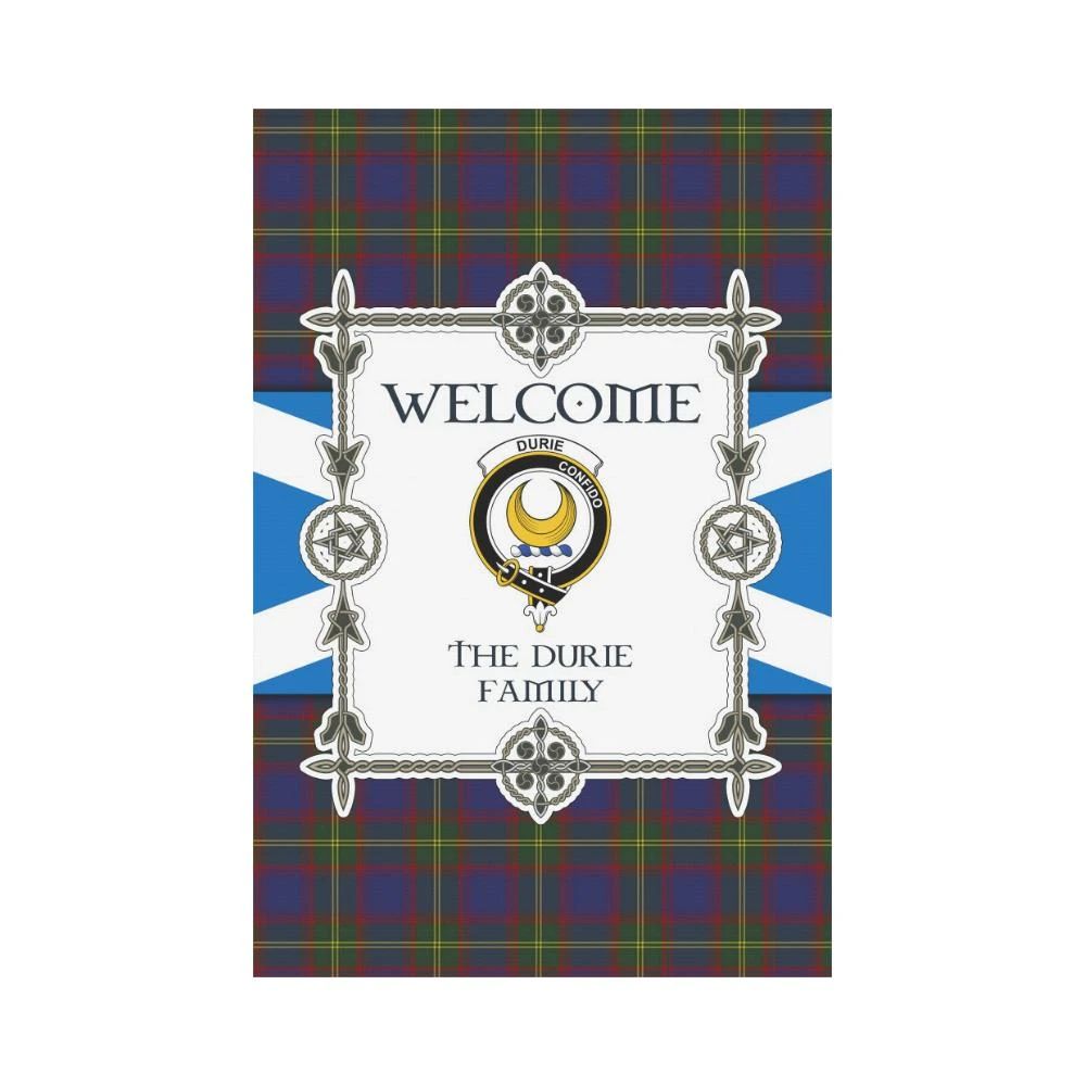 Durie Clan Garden Flag, Scottish Tartan Durie Clans Garden Flag New Style