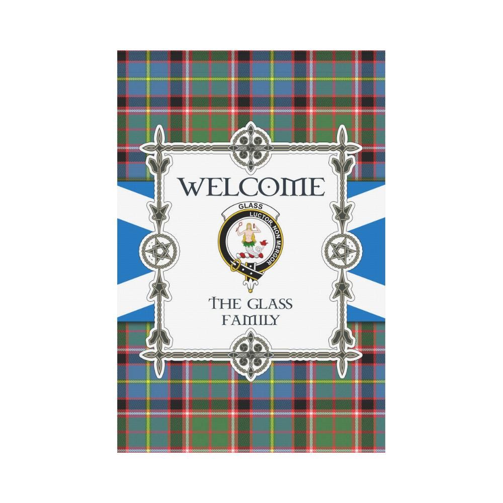Glass Clan Garden Flag, Scottish Tartan Glass Clans Garden Flag New Style